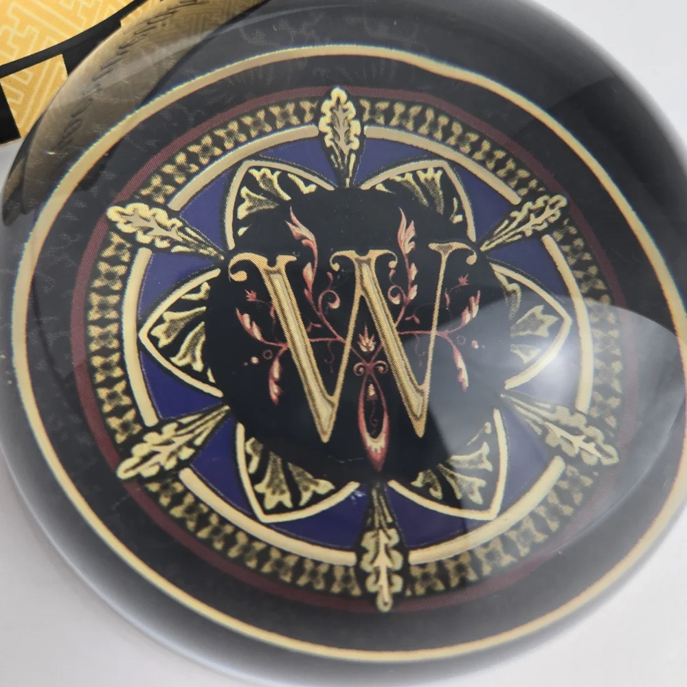 Punch Studio Made in France Crystal Dome Paperweight Monogram Initial "W" - Picture 4 of 14